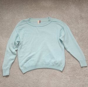 Pilcro Sky Blue Women's Crew Neck Sweater